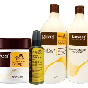 Kit Shampoo Condicionador Mascara E Óleo Karseell