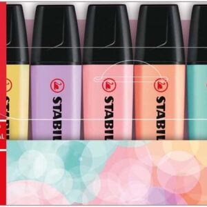 Marca Texto - Stabilo Boss Original Pastel – Estojo com 6 Unidades – Em 6 Cores So
