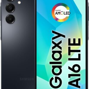 Celular Samsung Galaxy A16, 128GB + 4GB RAM, Câmera de até 50MP, Tela 6.7", NFC, IP54, Bateria 5000 mAh - Preto