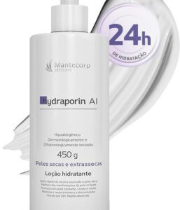 Hidratante Corporal Hydraporin - 450ml - Hidratação e Nutrição - Para Peles Secas - Fórmula de Longa Duração e Rápida Absorção - Mantecorp