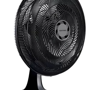 Ventilador De Mesa Ventisol Turbo 50cm Com 6 Pás Oscilante Preto