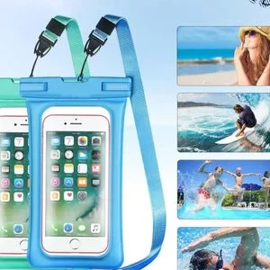 2 Capa Celular Bolsa Case A Prova D'água Transparente Cor Universal Praia Piscina