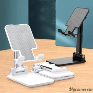Suporte Para Celular e Tablet Dobrável Portátil Ajustável Apoio Mesa