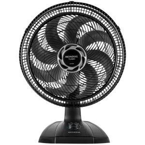 Ventilador de Mesa Mondial Turbo NVT-40-8P-B 40cm 8 Pás 3 Velocidades Preto e Prata