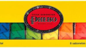 Kit Sabonete, PHEBO, Amarelo, 720g