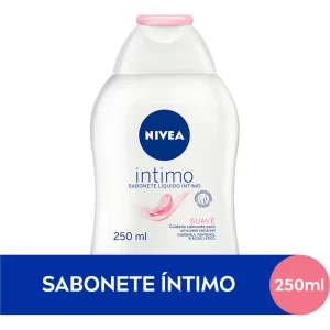 NIVEA Sabonete Líquido Íntimo Suave 250ml, Limpeza Delicada, Mantém pH Natural, Extrato de Camomila, Cuidado Calmante, Uso Diário